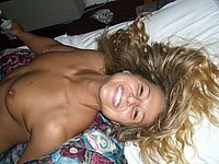 Scharfe Blondine beim Sex - Private heisse Fotos