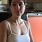 Scharfe Hausfrau nackt und beim Blasen