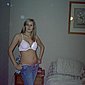 Sexy Blondine nackt in Unterw�sche und beim Muschi Sex
