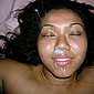 Blowjob mit Sperma abspritzen ins Gesicht
